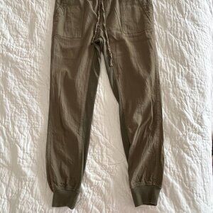 JL Jules & Lepoli Khaki Green Cotton Jogger Pants Small
